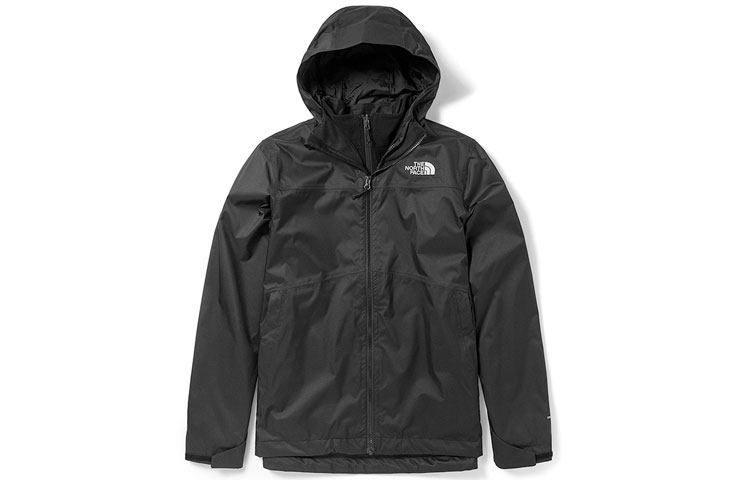 TNF 3-in-1 Waterproof Fleece Hooded Jacket Black Winter Outdoors NF0A4NEC-KX7