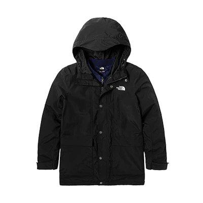 TNF 3-in-1 Waterproof Insulated Hooded Down Jacket Winter Black NF0A7QPD-50V