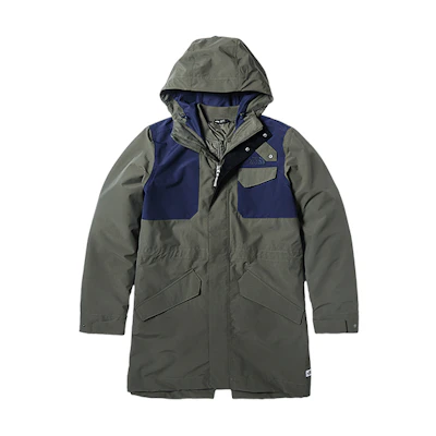 TNF 3-in-1 Waterproof Insulated Jacket Green Winter Edition 3VUI-21L