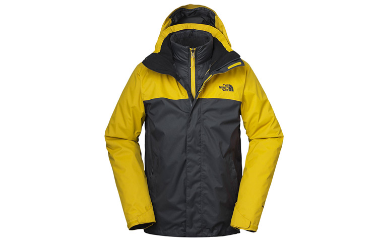 TNF 3-in-1 Waterproof Jacket Down Inner Winter Yellow (CN Edition) 3CGM-UPQ