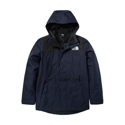 TNF 3-in-1 Waterproof Jacket with Down Inner - Blue NF0A4U7K-TL6