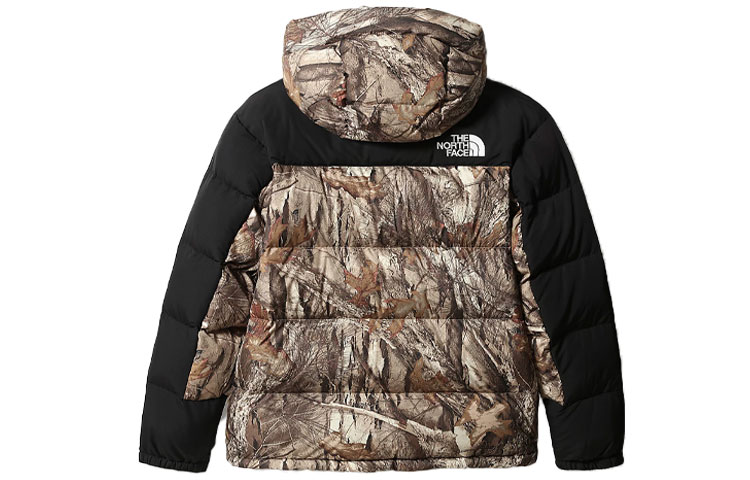 THE NORTH FACE 550-Fill Brown Down Hooded Winter Jacket with Leaf Pattern NF0A4QYX-047 圖 3