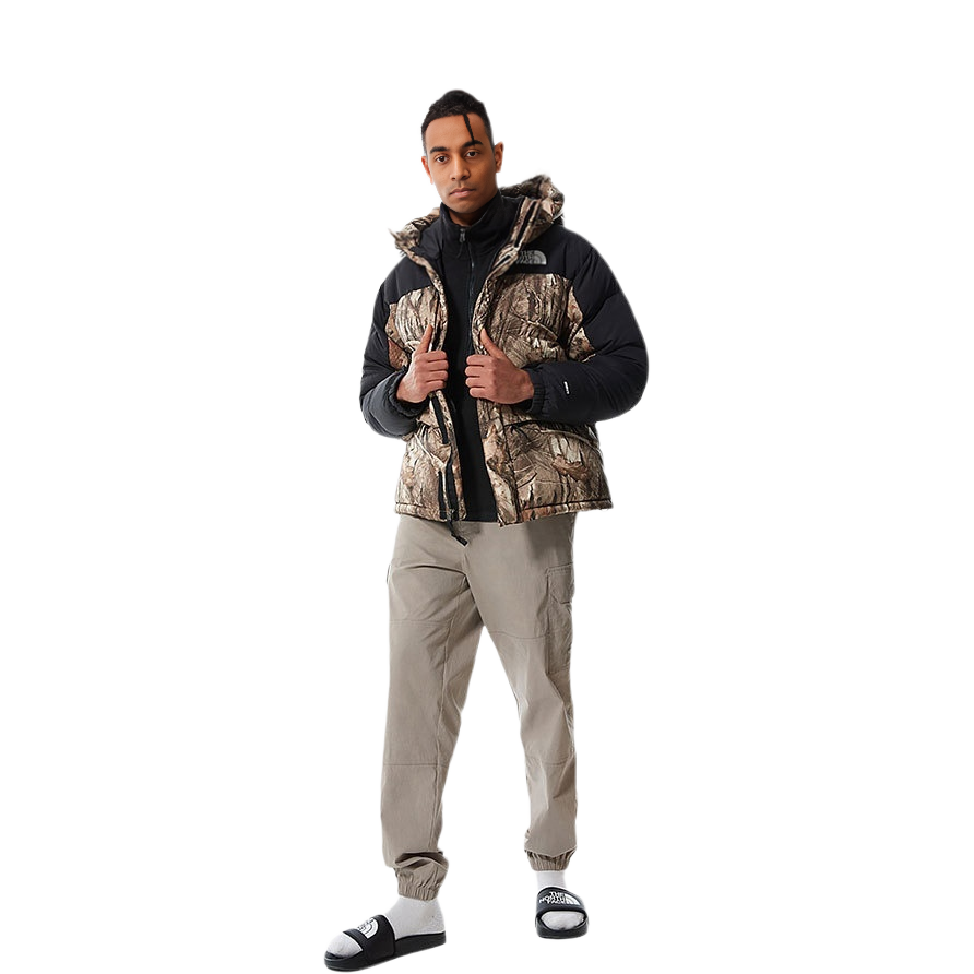 THE NORTH FACE 550-Fill Brown Down Hooded Winter Jacket with Leaf Pattern NF0A4QYX-047 圖 4