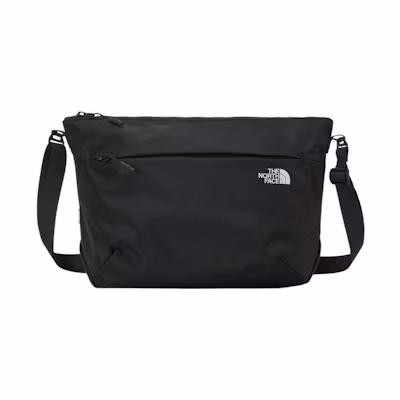TNF 5.5L Logo Print Medium Nylon Black Crossbody Shoulder Bag Unisex NN2PP58A