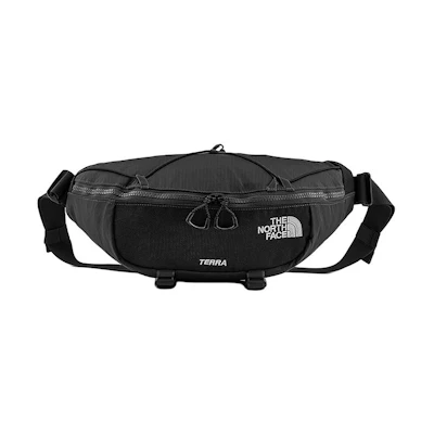 TNF 6L TERRA Black Recycled Nylon Outdoor Waist Bag Unisex. NF0A81ENMN81