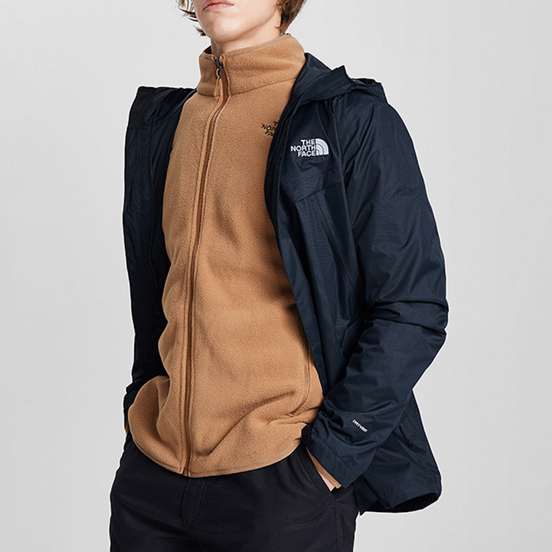 TNF  3-in-1 Hooded Waterproof Hiking Jacket Blue/Khaki. NF0A4U7X-X9V 圖 5