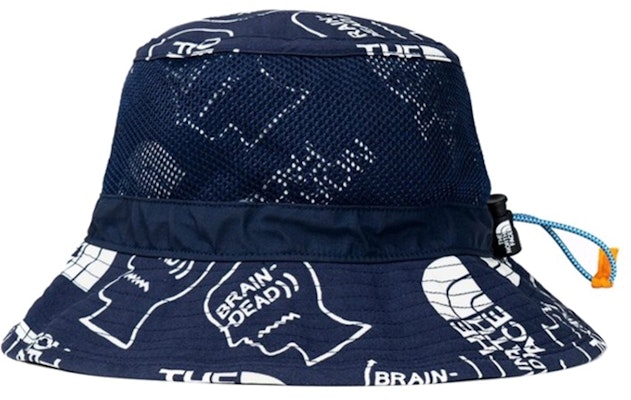THE NORTH FACE × BRAIN DEAD Collaboration Blue Bucket Hat BDTNF-BH-NVY-20AW Lookbook THE NORTH FACE × BRAIN DEAD Collaboration Blue Bucket Hat BDTNF-BH-NVY-20AW