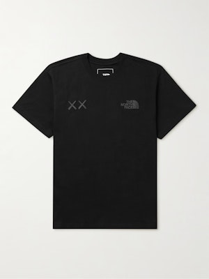 The North Face + XX KAWS Logo-embroidered Cotton-jersey T-shirt Buy The North Face + XX KAWS Logo-embroidered Cotton-jersey T-shirt