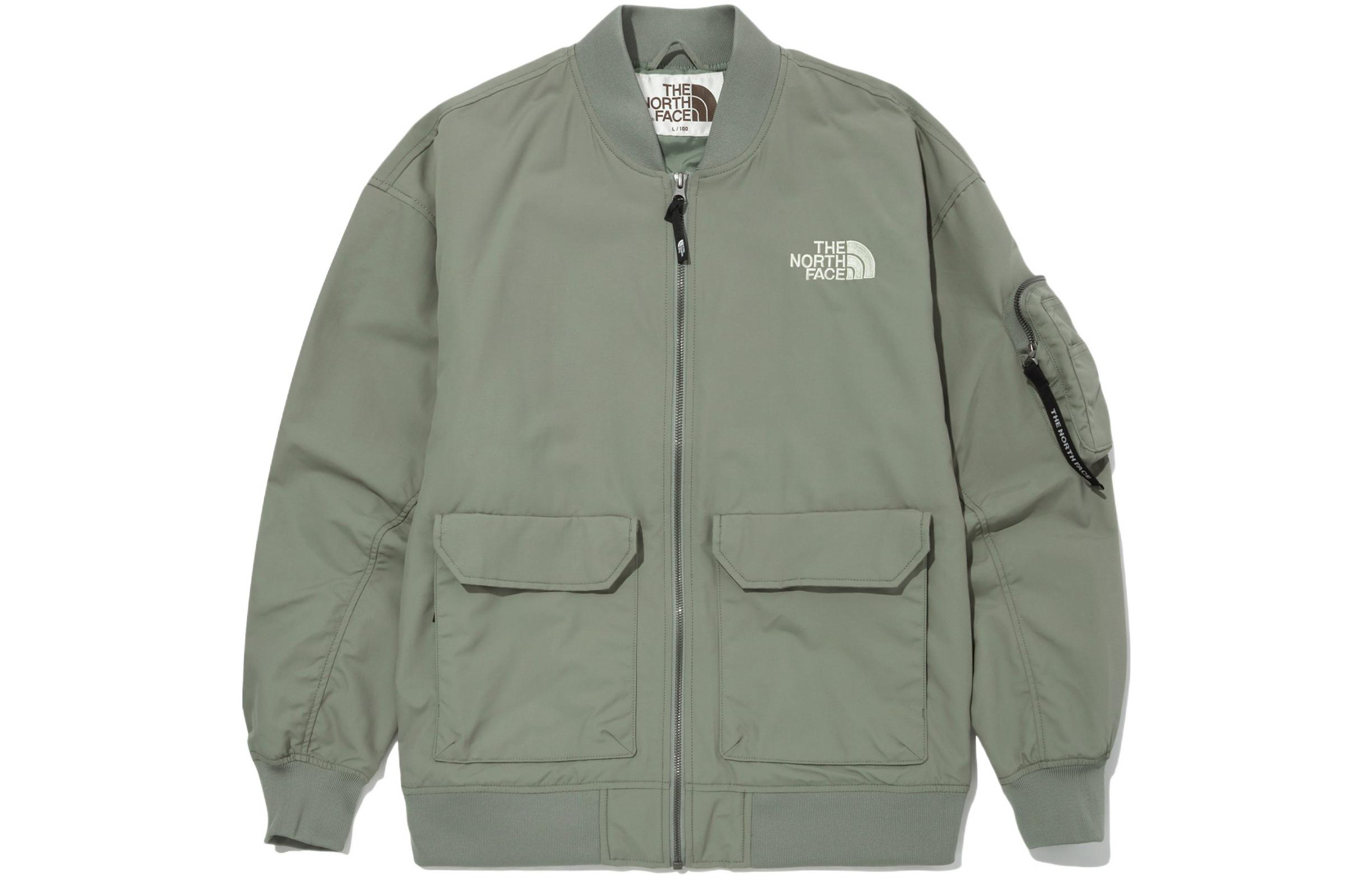 THE NORTH FACE  All-round Bomber Military Green Outdoor Jacket. NJ3BN02K