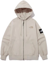 The North Face Beige Hoodie Jacket with Solid Logo Graphic. NJ3BP04L The North Face Beige Hoodie Jacket with Solid Logo Graphic. NJ3BP04L