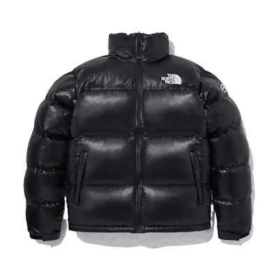 TNF Black Embroidered Logo Zip-Up Jacket with Stand Collar. NJ1DP58A
