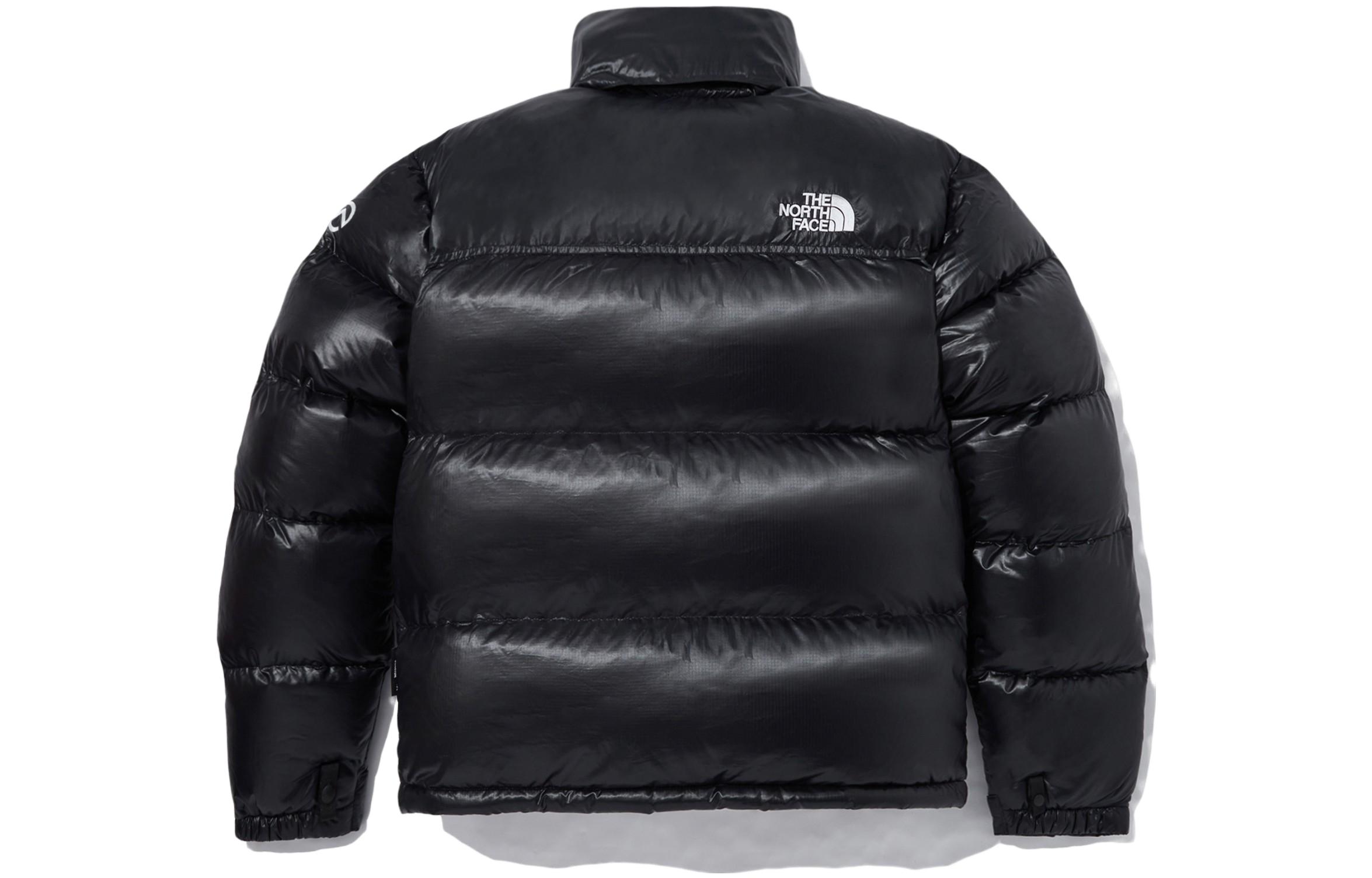 TNF  Black Embroidered Logo Zip-Up Jacket with Stand Collar. NJ1DP58A 圖 3