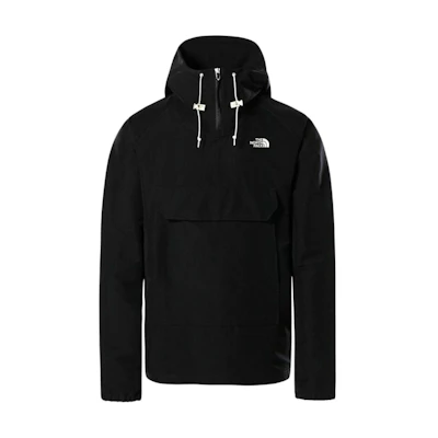 TNF Black Hoodie Pullover Jacket with Letter Print NF0A5338-JK3