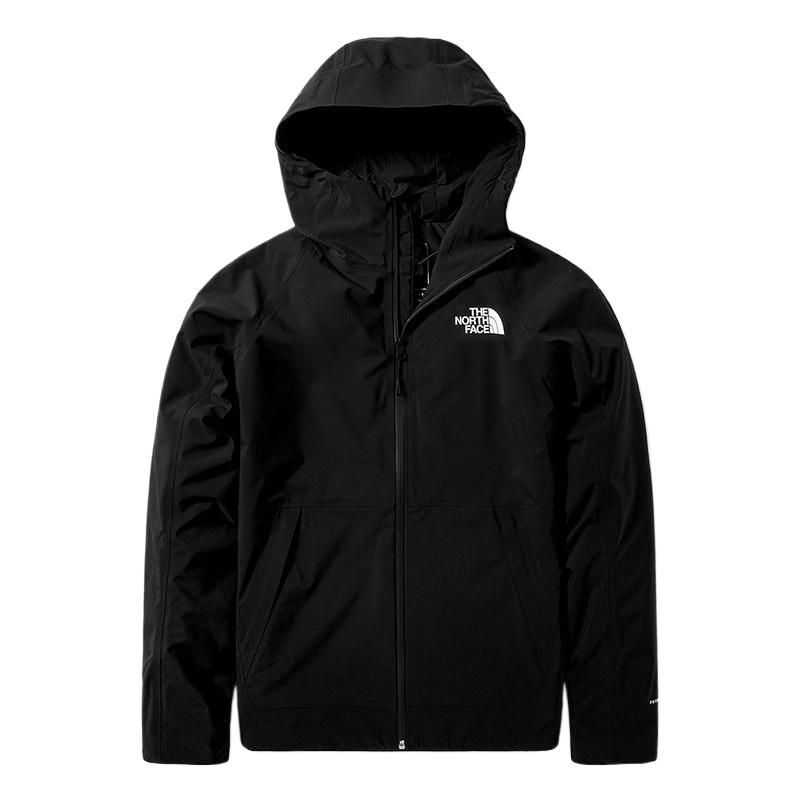 The North Face  Black Logo Zip-Up Hoodie Jacket for Outdoor Sports Casual. NF0A4NA2-JK3