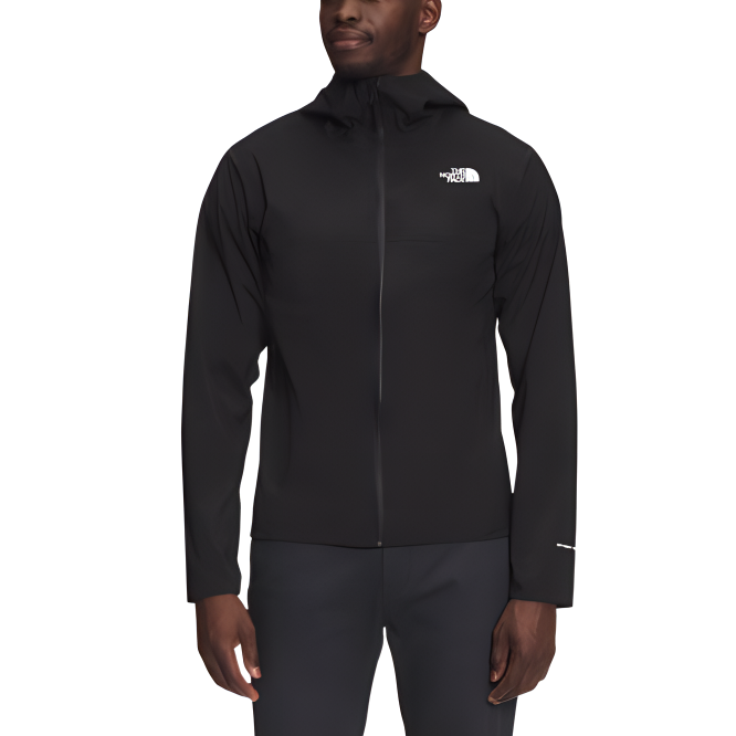 Shop The North Face 黑色標誌戶外運動休閒拉鍊帽T外套 NF0A4NA2-JK3