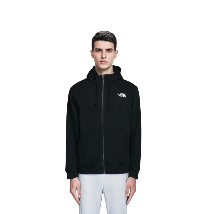 TNF  Black Solid Badge Fleece Hoodie. NJ4FP61A 圖 8