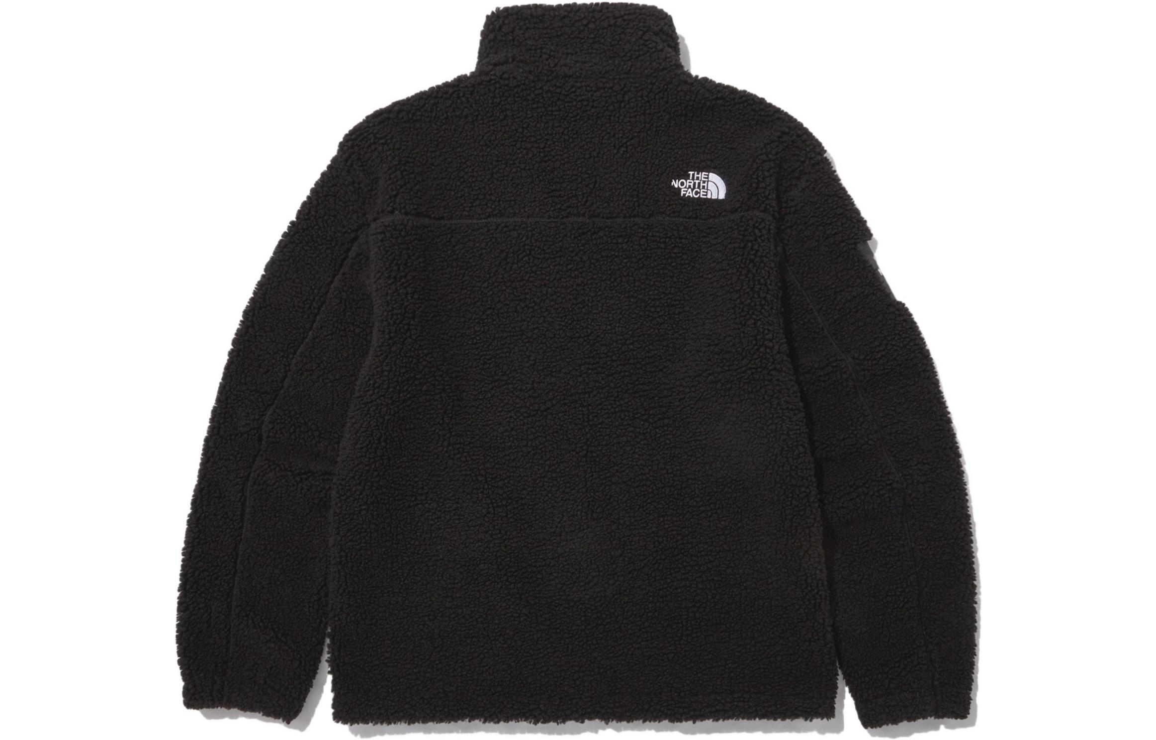 THE NORTH FACE  Black Solid Color Zip-Up Fleece Jacket NJ4FN50L 圖 3
