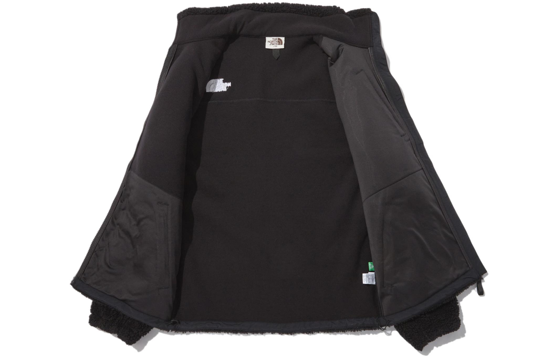 THE NORTH FACE  Black Solid Color Zip-Up Fleece Jacket NJ4FN50L 圖 4