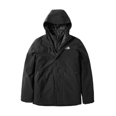 TNF Black Waterproof 3-in-1 Logo Hooded Jacket NF0A3VSJ-KX7