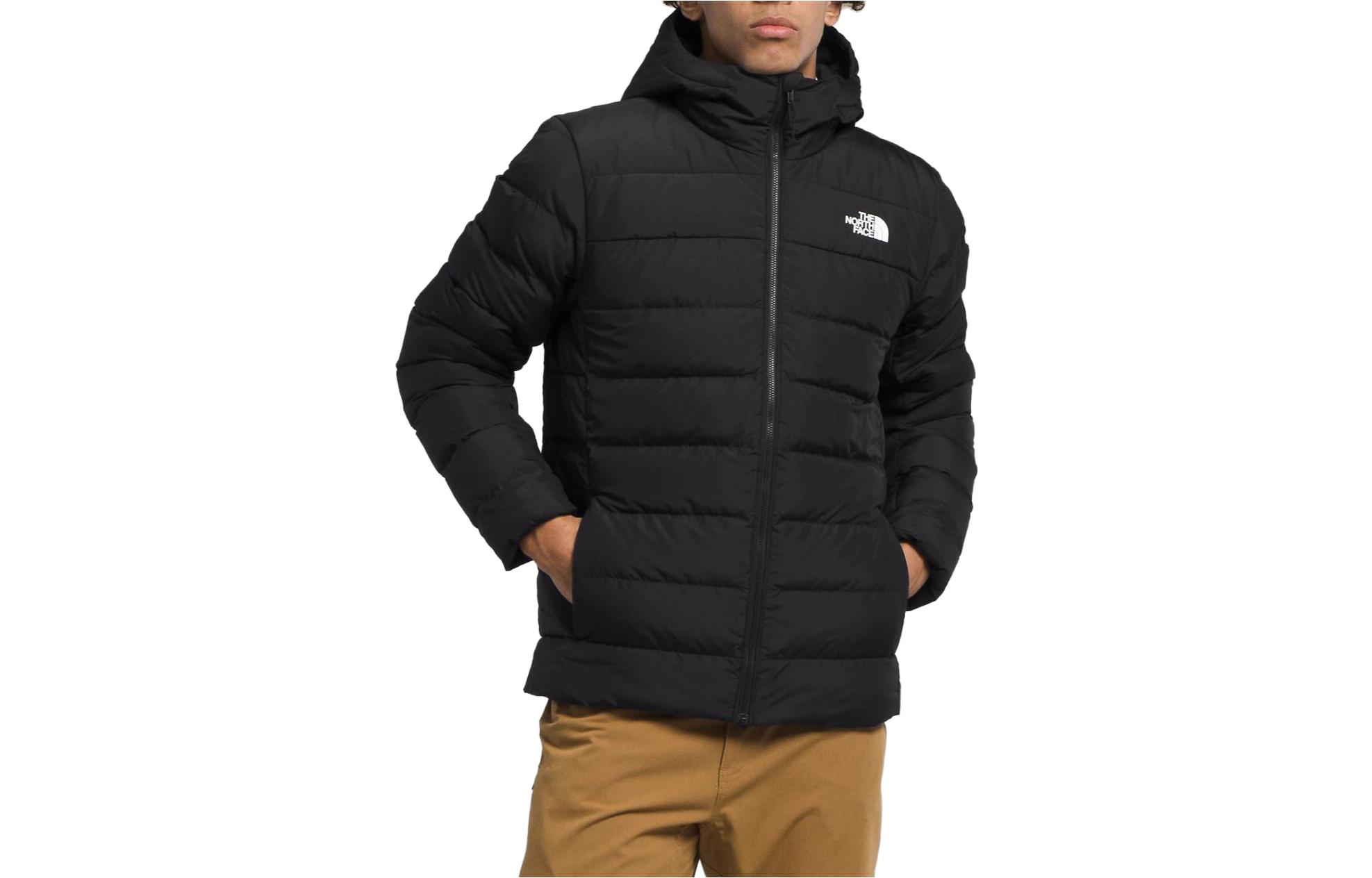THE NORTH FACE  Black Waterproof Logo Print Hoodie Jacket. NF0A84I1-JK3