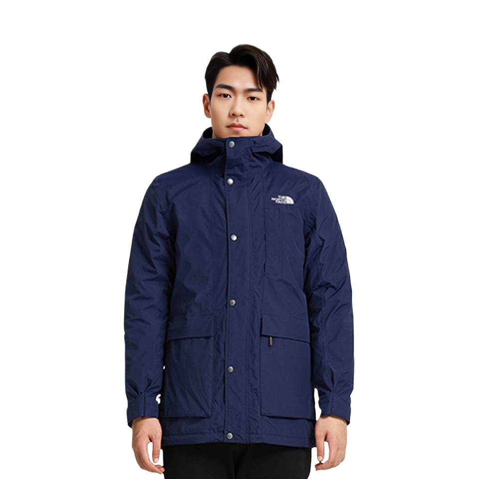 Lookbook The North Face  Blue 3-in-1 Waterproof Hooded Jacket Outdoor Apparel. NF0A7QPD-6U4