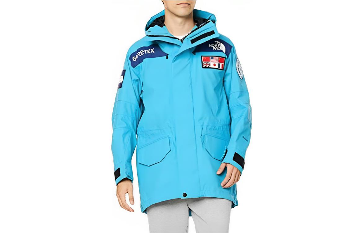 Order The North Face 藍色戶外連帽拉鏈羽絨外套 NP62238