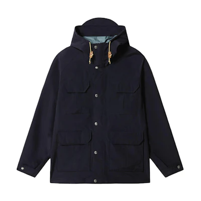 TNF Blue Waterproof Hooded Long Sleeve Outdoor Coat NF0A55NF-TE3