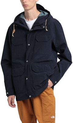 ザ・ノース・フェイス ブルー 防水 フード付き 長袖 アウトドアコート NF0A55NF-TE3 Shop ザ・ノース・フェイス ブルー 防水 フード付き 長袖 アウトドアコート NF0A55NF-TE3