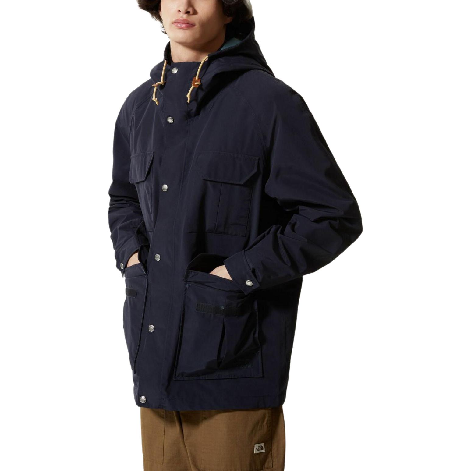 Purchase ザ・ノース・フェイス ブルー 防水 フード付き 長袖 アウトドアコート NF0A55NF-TE3