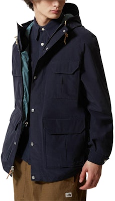 ザ・ノース・フェイス ブルー 防水 フード付き 長袖 アウトドアコート NF0A55NF-TE3 Sizing ザ・ノース・フェイス ブルー 防水 フード付き 長袖 アウトドアコート NF0A55NF-TE3