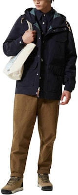 ザ・ノース・フェイス ブルー 防水 フード付き 長袖 アウトドアコート NF0A55NF-TE3 1