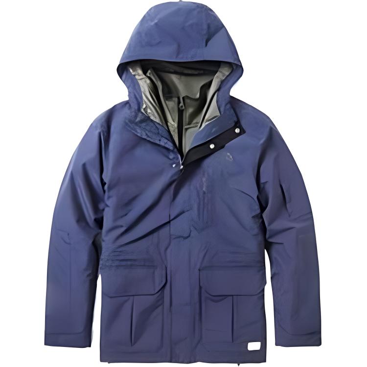 TNF  Blue Waterproof Insulated 3-in-1 Jacket with Logo Design. NF0A3VU9-H2G