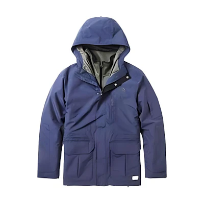 TNF Blue Waterproof Insulated 3-in-1 Jacket with Logo Design. NF0A3VU9-H2G