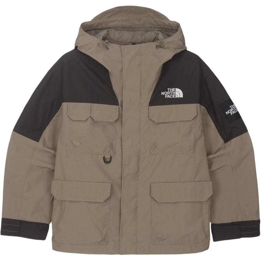 TNF  Brown Colorblock Logo Hooded Utility Jacket. NJ3BQ52L 圖 2