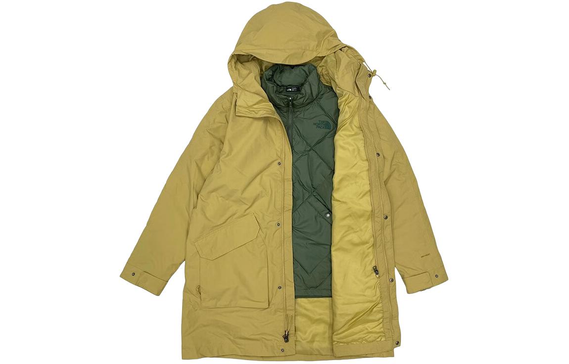TNF  Brown Green Waterproof Insulated 3-in-1 Jacket. NF0A7QT5-932
