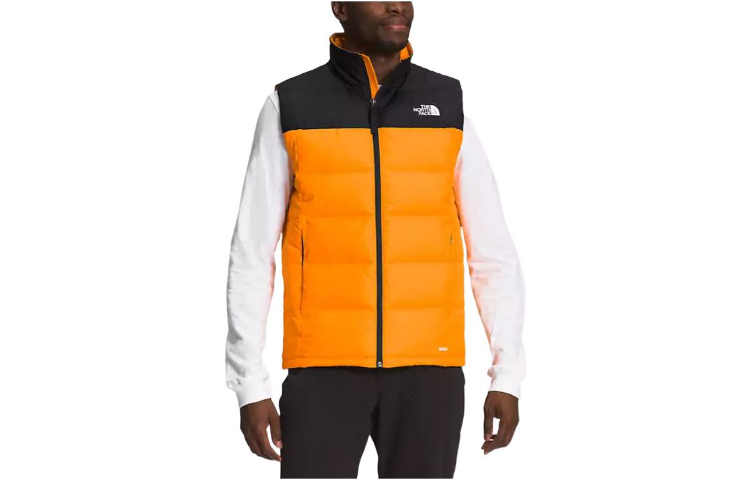 THE NORTH FACE  Colorblock Logo Puffer Vest Orange NF0A47DT-84P