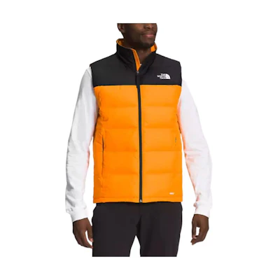 THE NORTH FACE Colorblock Logo Puffer Vest Orange NF0A47DT-84P