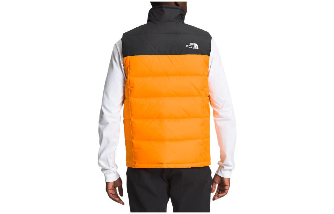 Lookbook THE NORTH FACE Rompi Puffer Logo Colorblock Orange NF0A47DT-84P