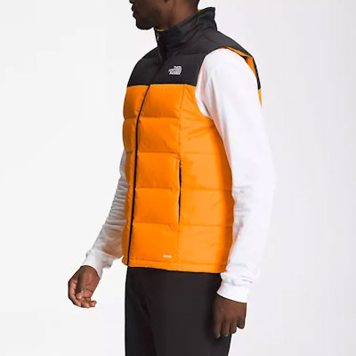 THE NORTH FACE Rompi Puffer Logo Colorblock Orange NF0A47DT-84P Shop THE NORTH FACE Rompi Puffer Logo Colorblock Orange NF0A47DT-84P