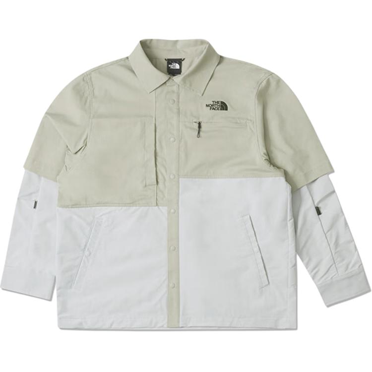 Order The North Face  Gray Colorblock Water-Resistant Outdoor Shirt. NF0A8A8M-0QJ