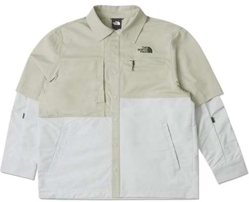 The North Face Gray Colorblock Water-Resistant Outdoor Shirt. NF0A8A8M-0QJ Order The North Face Gray Colorblock Water-Resistant Outdoor Shirt. NF0A8A8M-0QJ