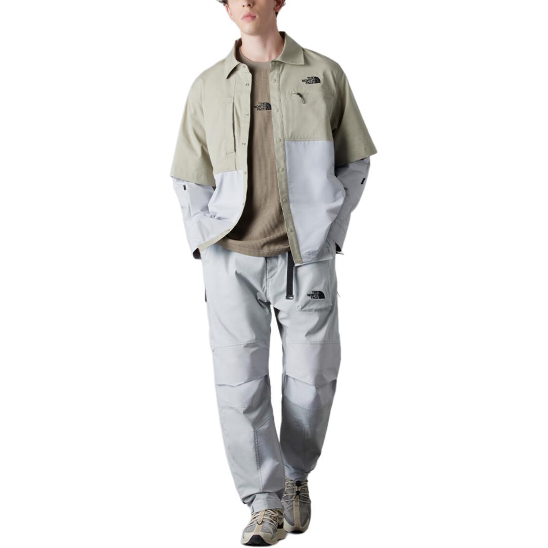 Shop The North Face  Gray Colorblock Water-Resistant Outdoor Shirt. NF0A8A8M-0QJ