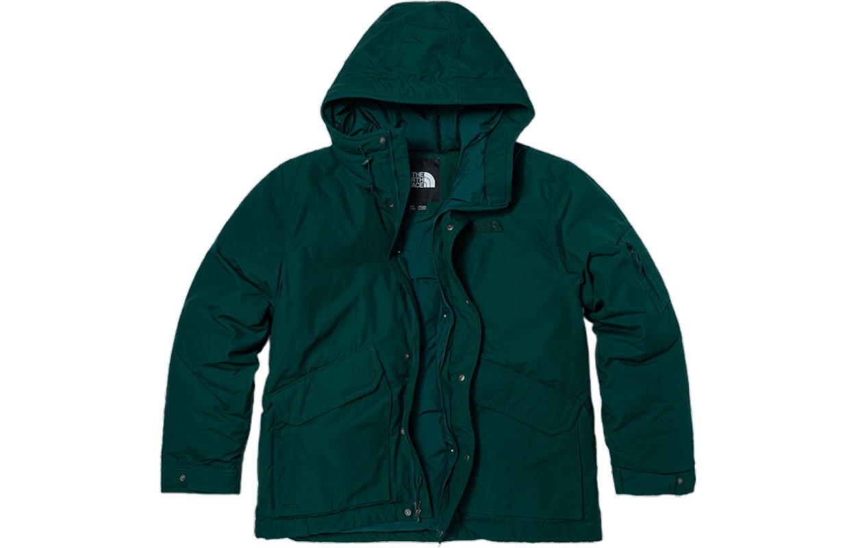 Buy THE NORTH FACE  Green Waterproof Hooded Down Jacket with Logo & Zip Pockets NF0A7QT6-D7V