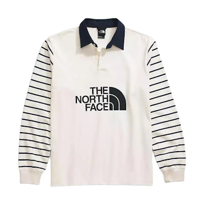 TNF Logo Long Sleeve Casual Striped Shirt - White NF0A8704-SVO