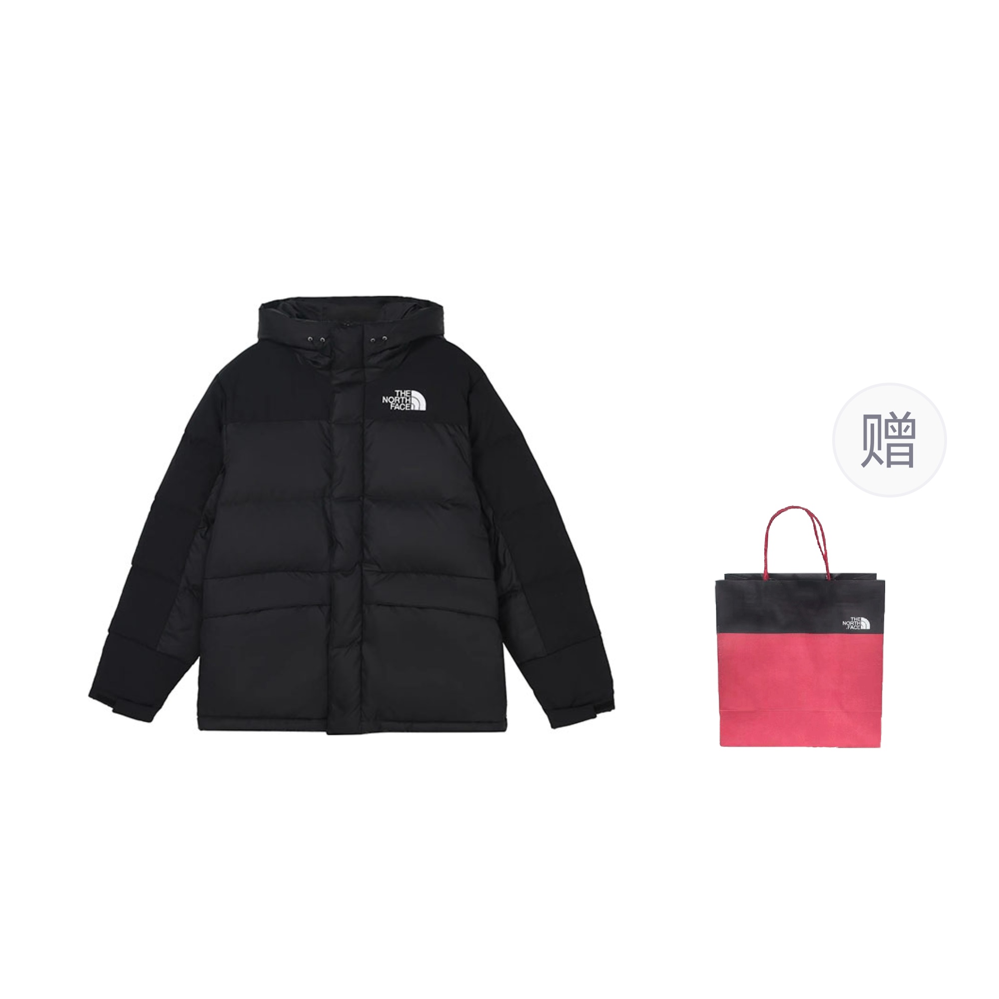 Order 노스페이스 로고 프린트 시티 퍼퍼 자켓 블랙 (기프트 백 포함). NF0A4QYX-JK3