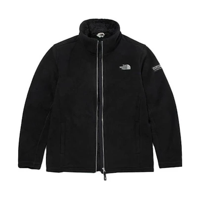THE NORTH FACE Loyalton Logo Fleece Zip Jacket Black NJ4FM54J