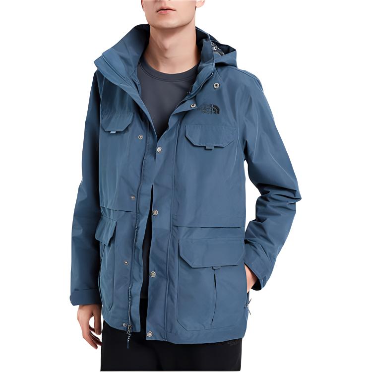 Order 北面 户外防水多口袋夹克 蓝色 NF0A4979-N4L