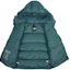 Shop The North Face Chaqueta Acolchada Verde con Capucha y Logo Bordado Color Sólido NJ1DQ67C