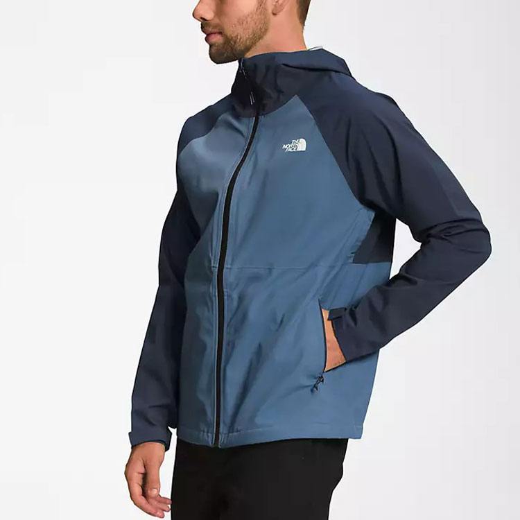 Shop 北面Logo印花蓝色连帽夹克 NF0A7ZXI-96P