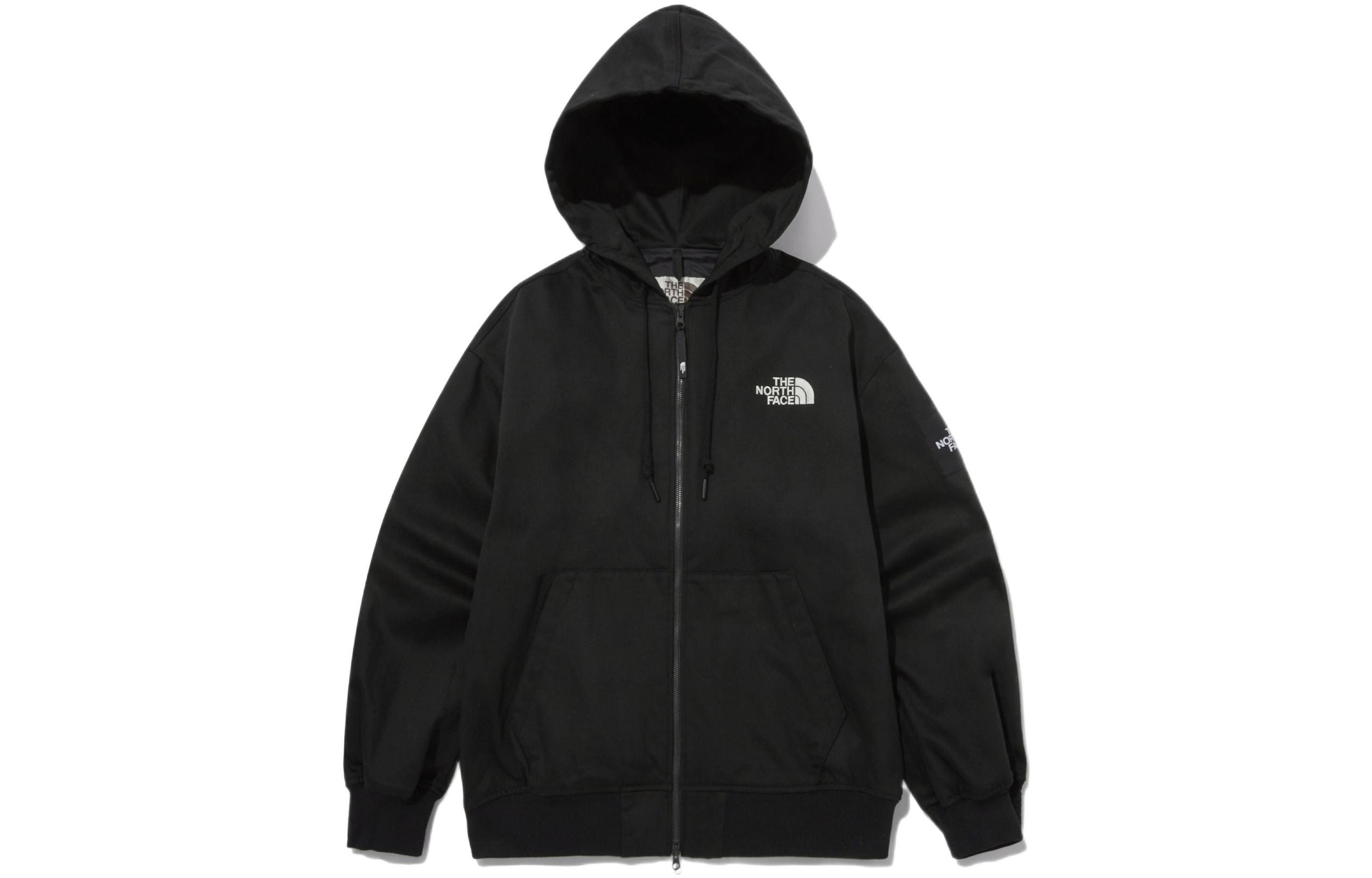 THE NORTH FACE  Solid Logo Zip-Up Hoodie Sweatshirt Dark Black. NJ3BP04J 圖 2